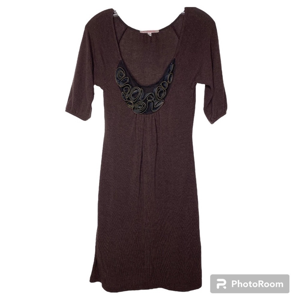 Julie’s Closet Brown Dress with Bust Accent